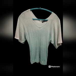 Light blue shimmer top